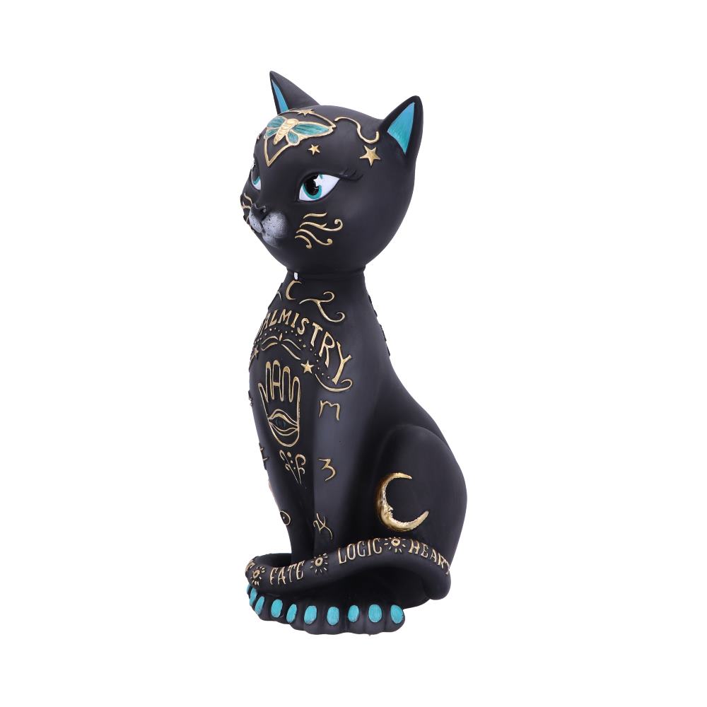 Gothic Dekofigur Katze "Kitty Fortune" 27 cm