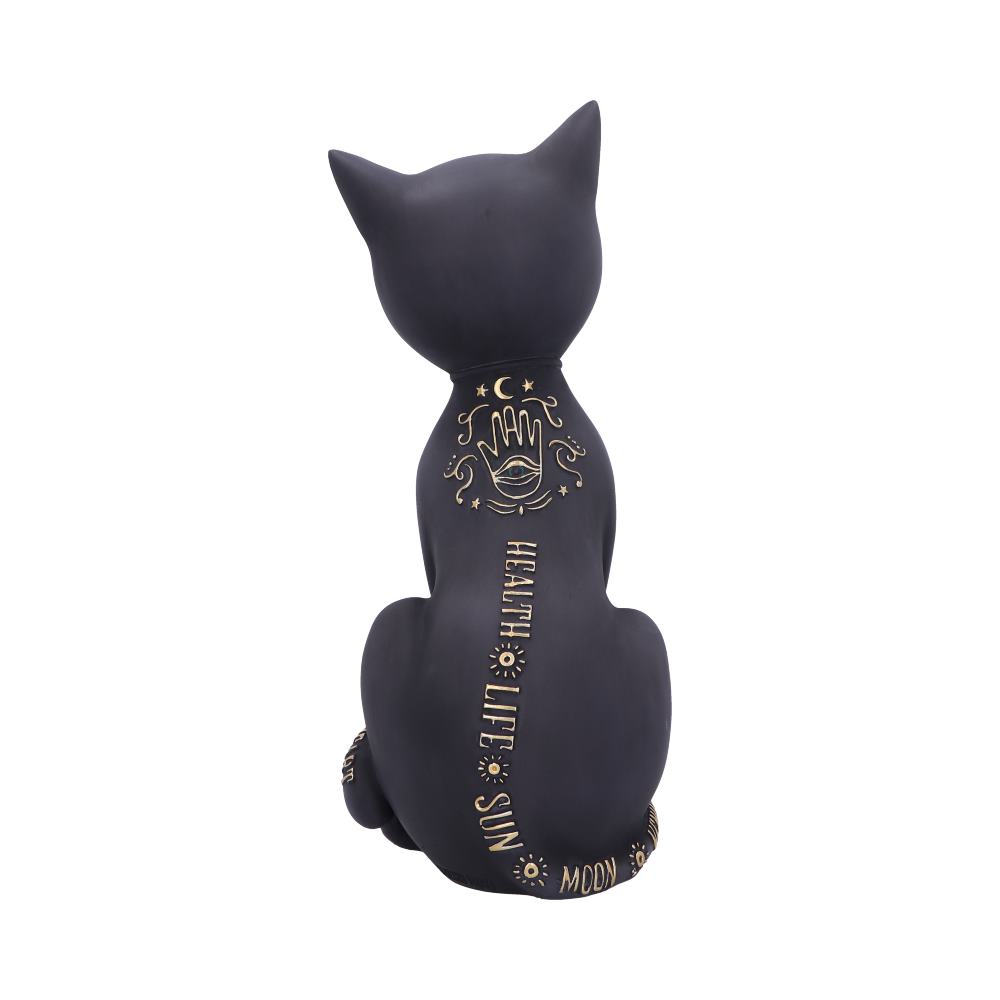 Gothic Dekofigur Katze "Kitty Fortune" 27 cm
