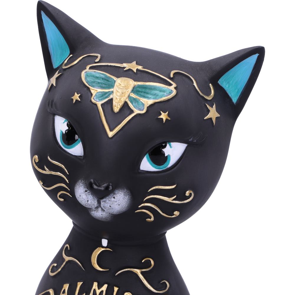 Gothic Dekofigur Katze "Kitty Fortune" 27 cm
