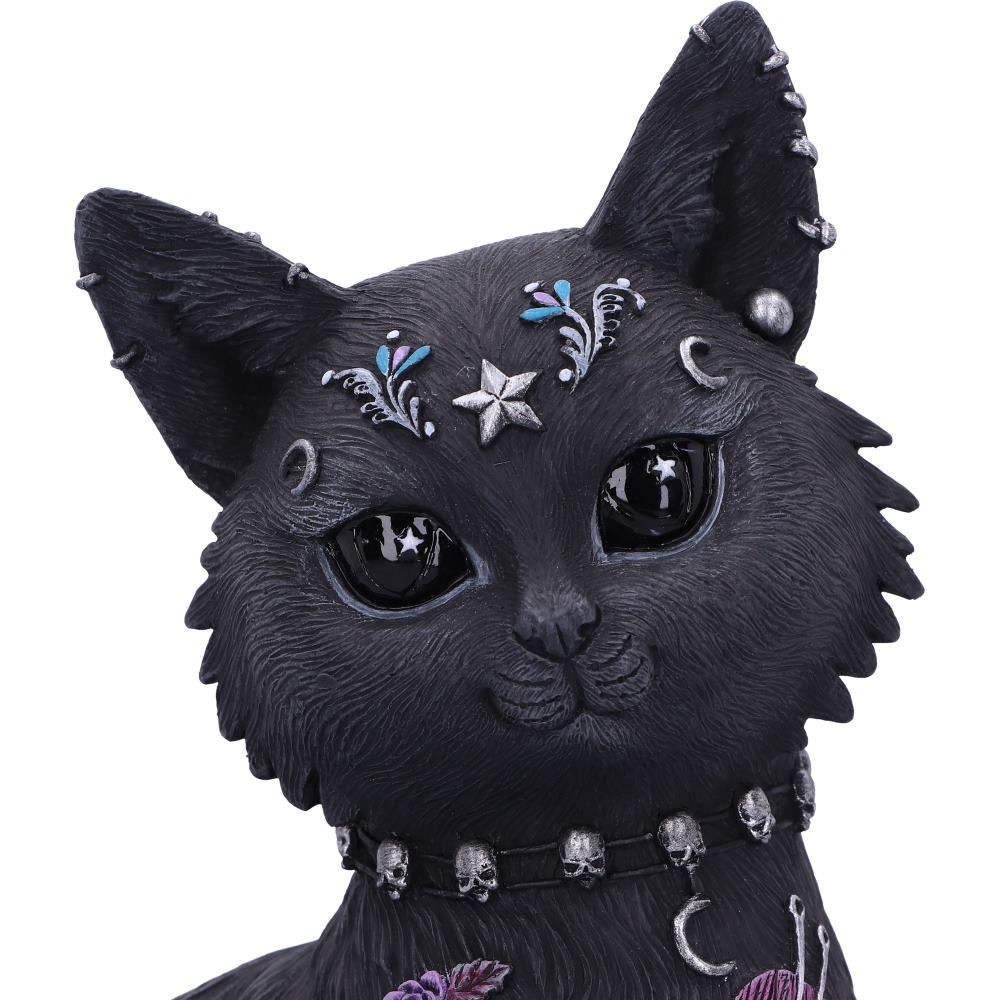 Bad to the Bone Katzenfigur – Gothic Deko 22 cm Dekofigur Tattoo