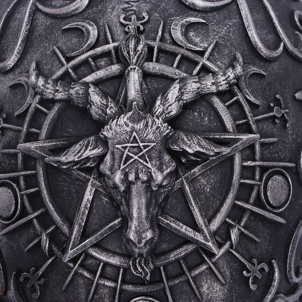 Dekorativer Totenschädel Gothic Deko Baphomet Kopf