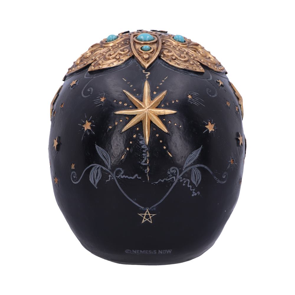 Mystischer Destiny Palmistry Skull – Tarot Totenkopf 18 cm Gothic Deko Tarotkarten