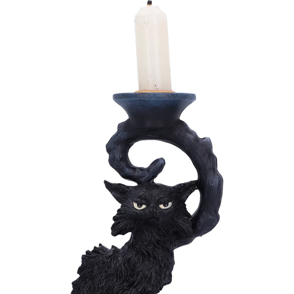 Witches Familiar Salem Kerzenhalter – schwarze Katze 20 cm Gothic Dekofigur