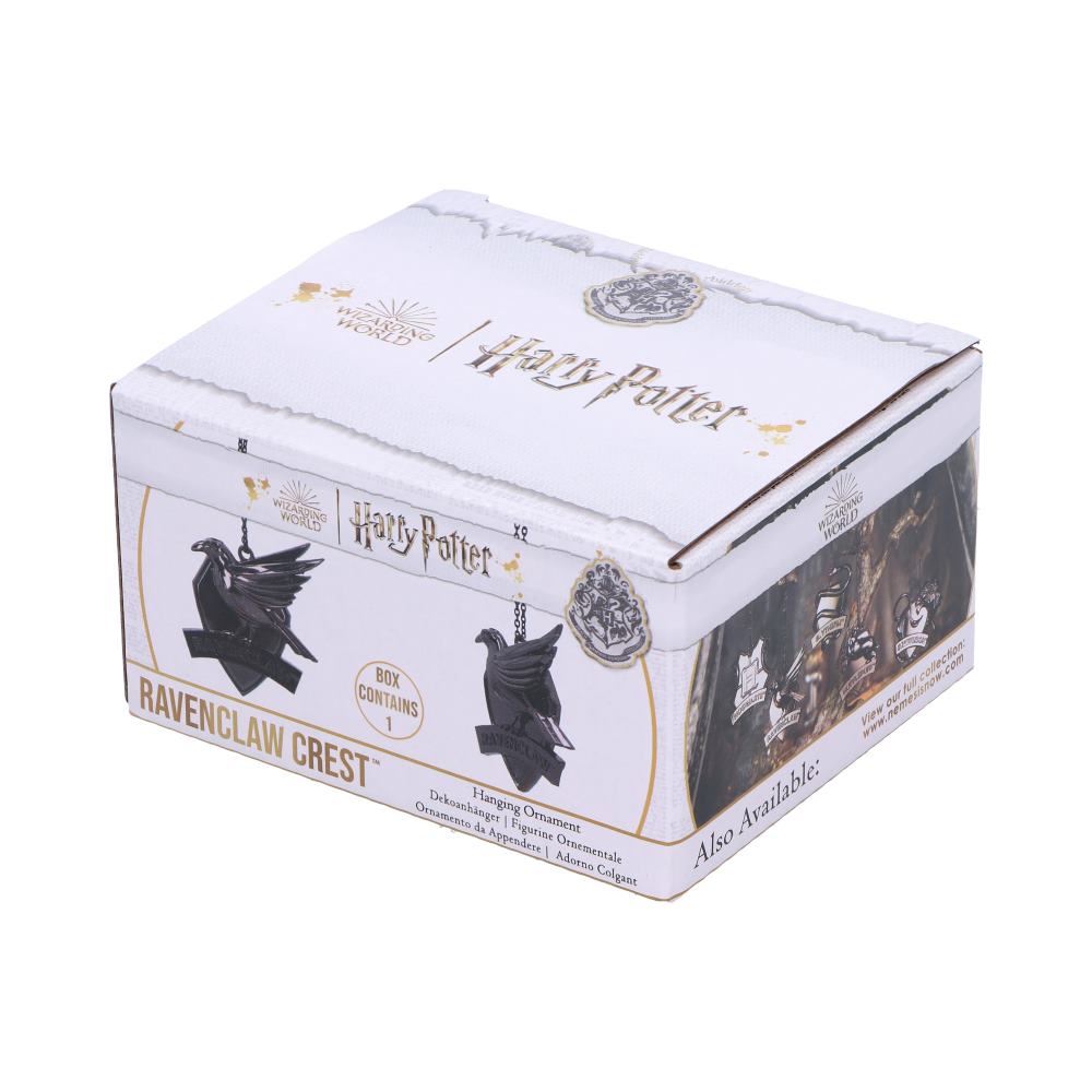Harry Potter Ravenclaw – Silberfarbener Wappen-Anhänger 7 cm Christbaumschmuck Fantasy