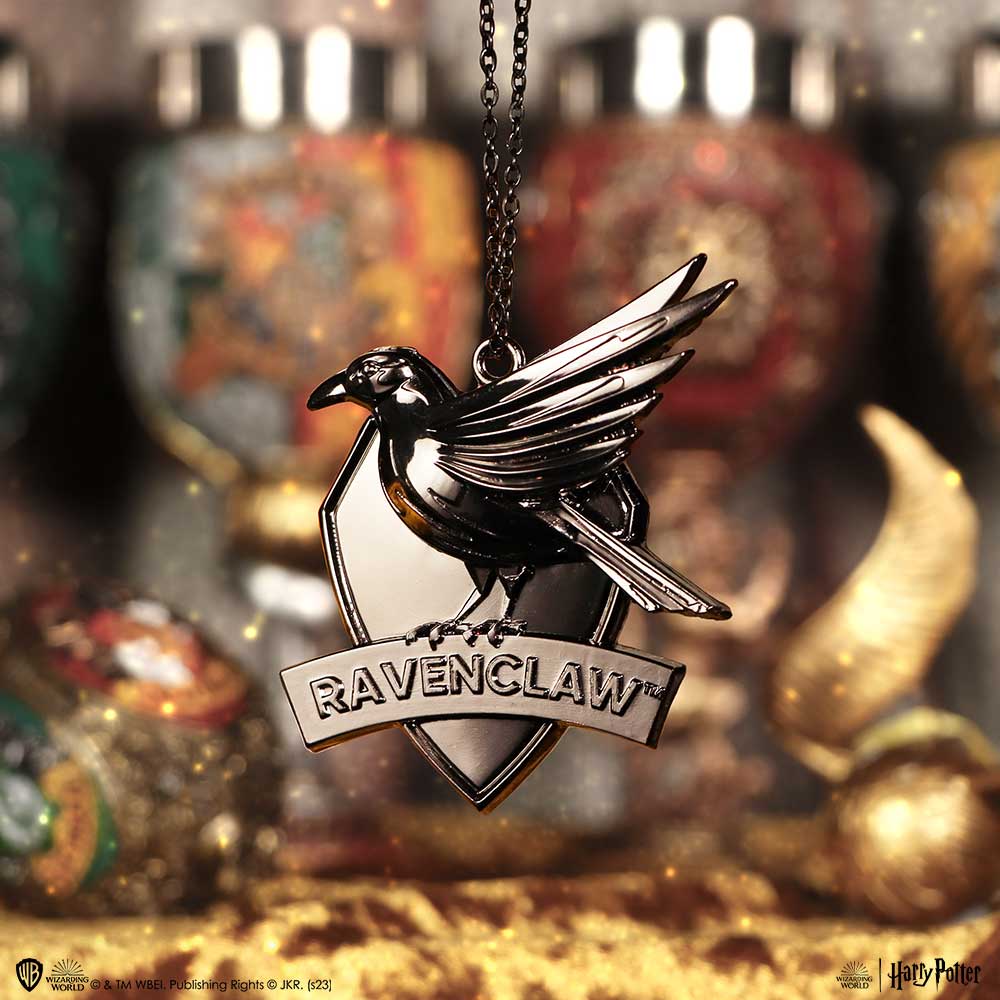 Harry Potter Ravenclaw – Silberfarbener Wappen-Anhänger 7 cm Christbaumschmuck Fantasy