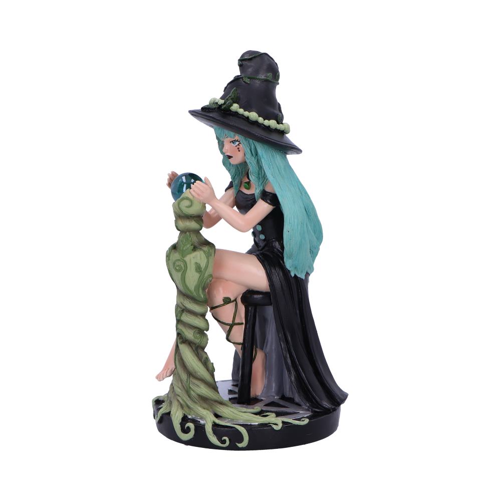 Sage – Fanatsy Hexenfigur 17,5 cm Hexe mit Glaskugel Witchy Geschenk Dekofigur