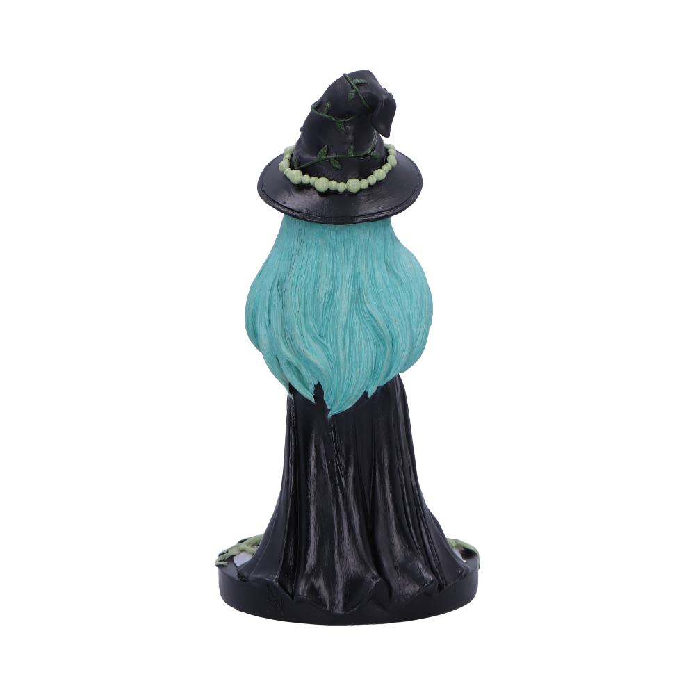 Sage – Fanatsy Hexenfigur 17,5 cm Hexe mit Glaskugel Witchy Geschenk Dekofigur