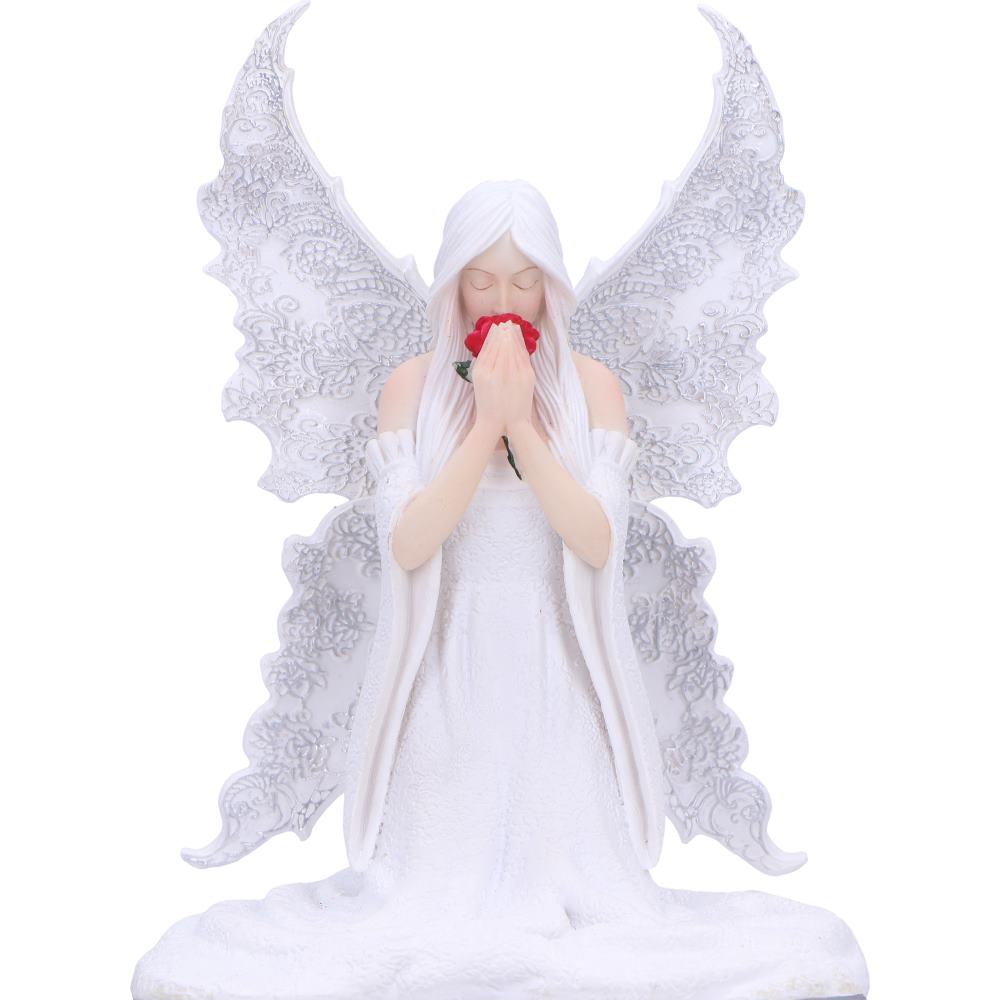 Anne Stokes Only Love Remains – Dekofigur Fee mit Rose & Aufbewahrungsbox Dark Fantasy