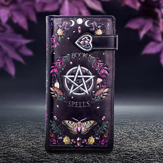 Mystische Gothic Geldbörse Book of Spells Witch