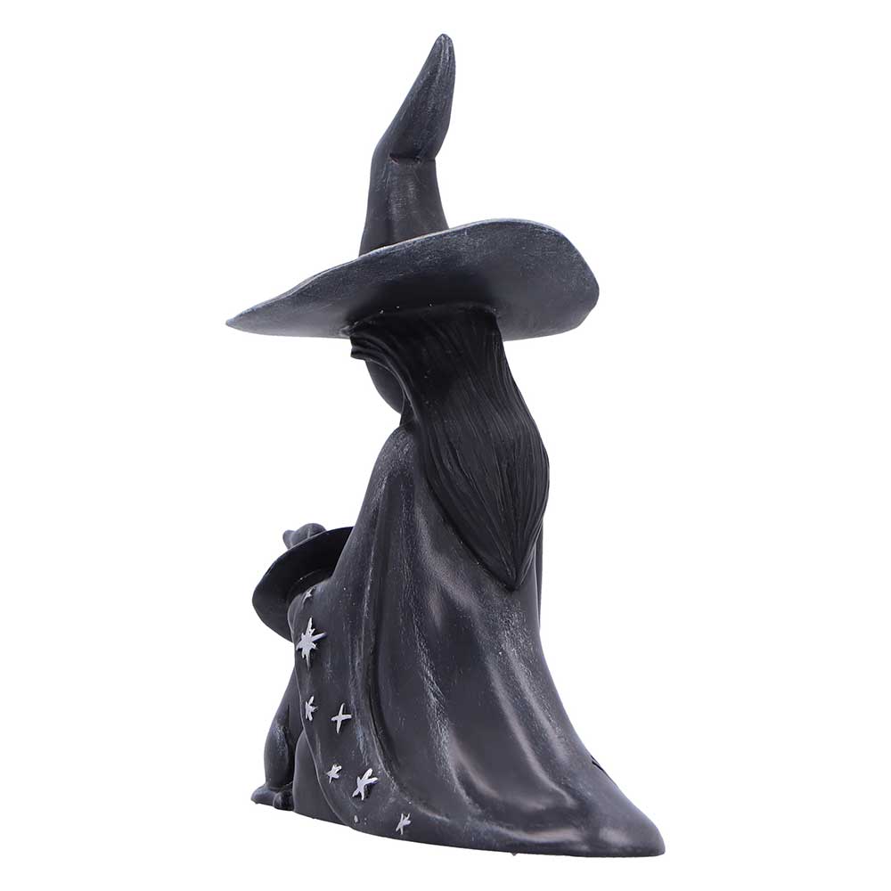 Little Souls - Gothic Dekofigur Hexe mit kleiner Hexen-Katze 10 cm