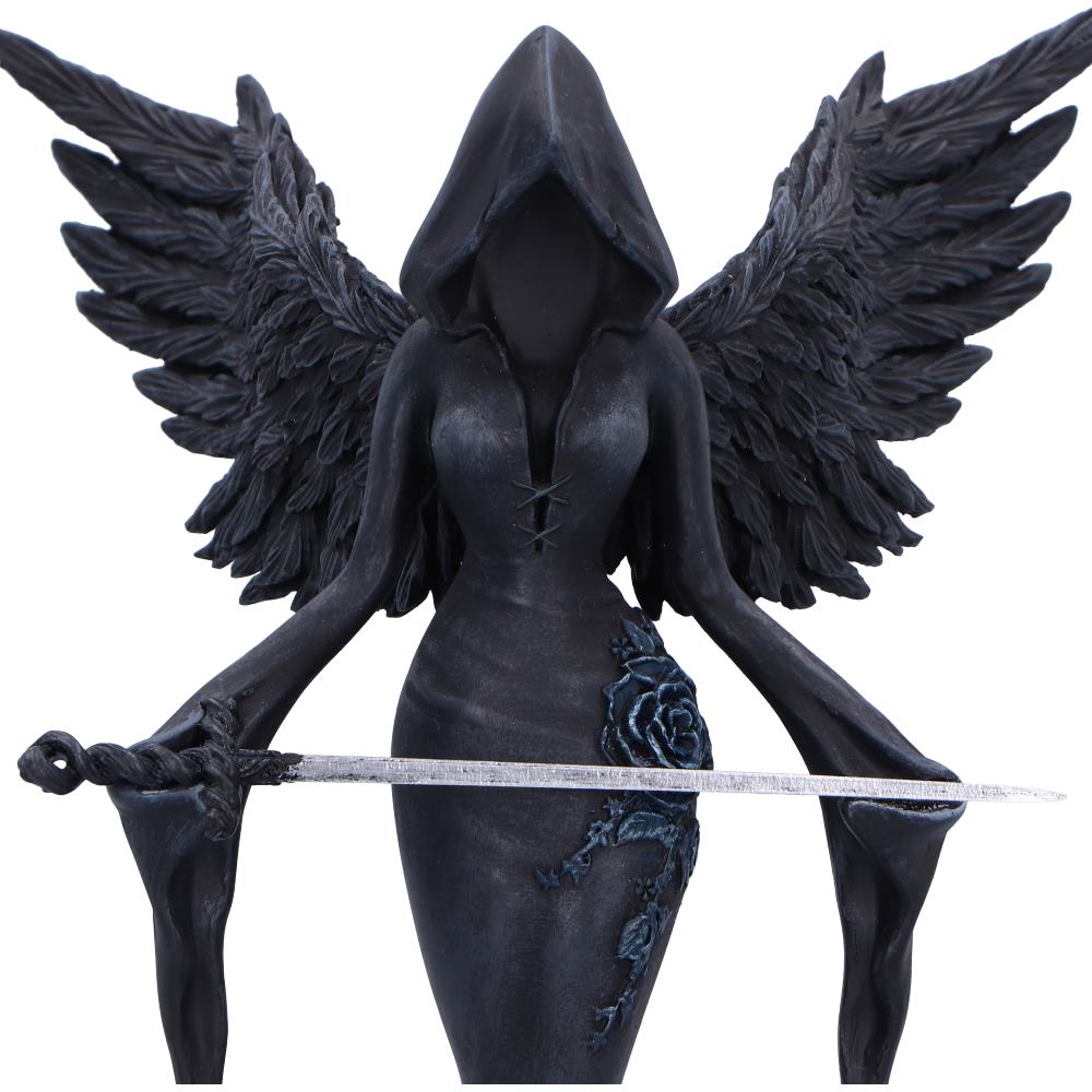 Femme Fatale Warrior – Gothic Engelsfigur mit Schwert 20,3 cm