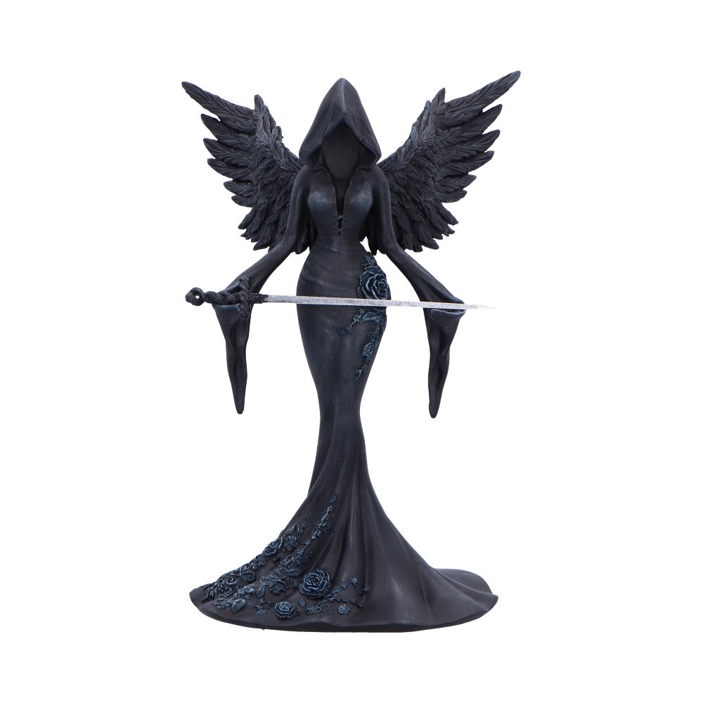 Femme Fatale Warrior – Gothic Engelsfigur mit Schwert 20,3 cm