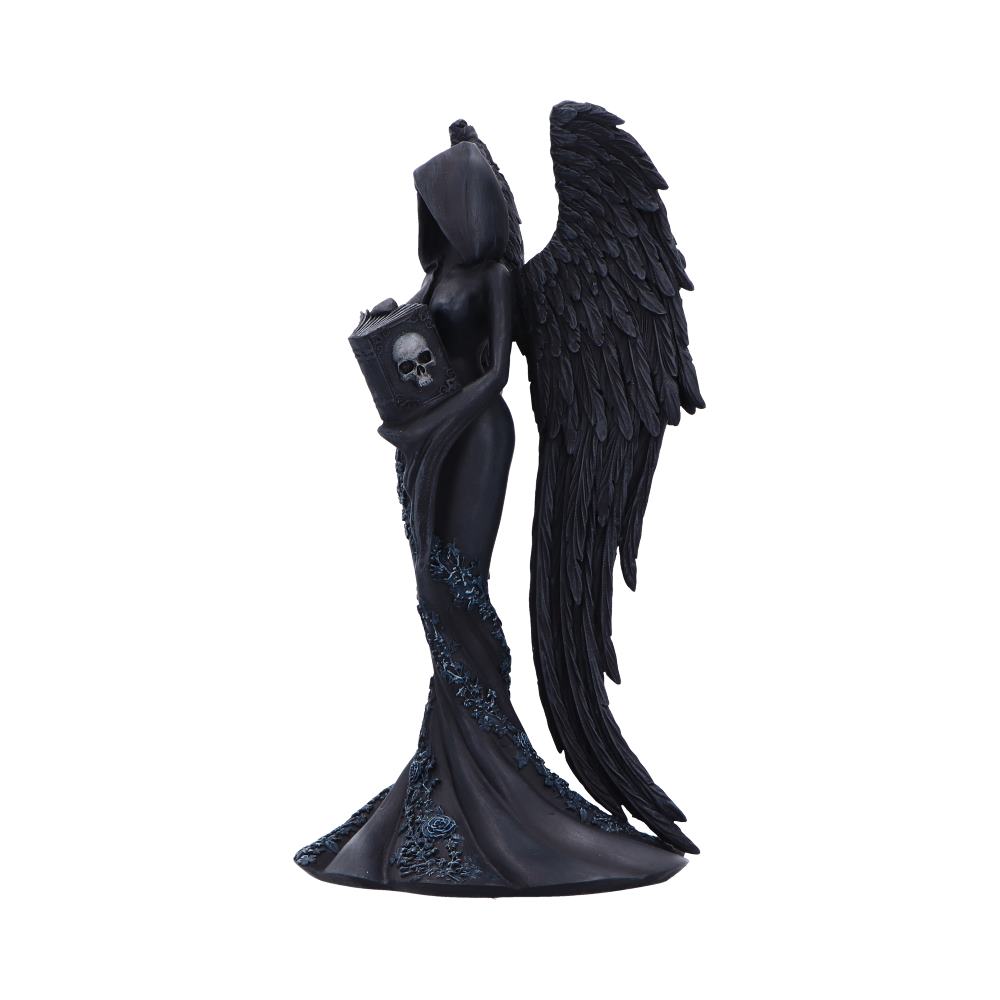 Femme Fatale Scholar – Gothic Engelsfigur mit Buch 21,9 cm Dekofigur Halloween