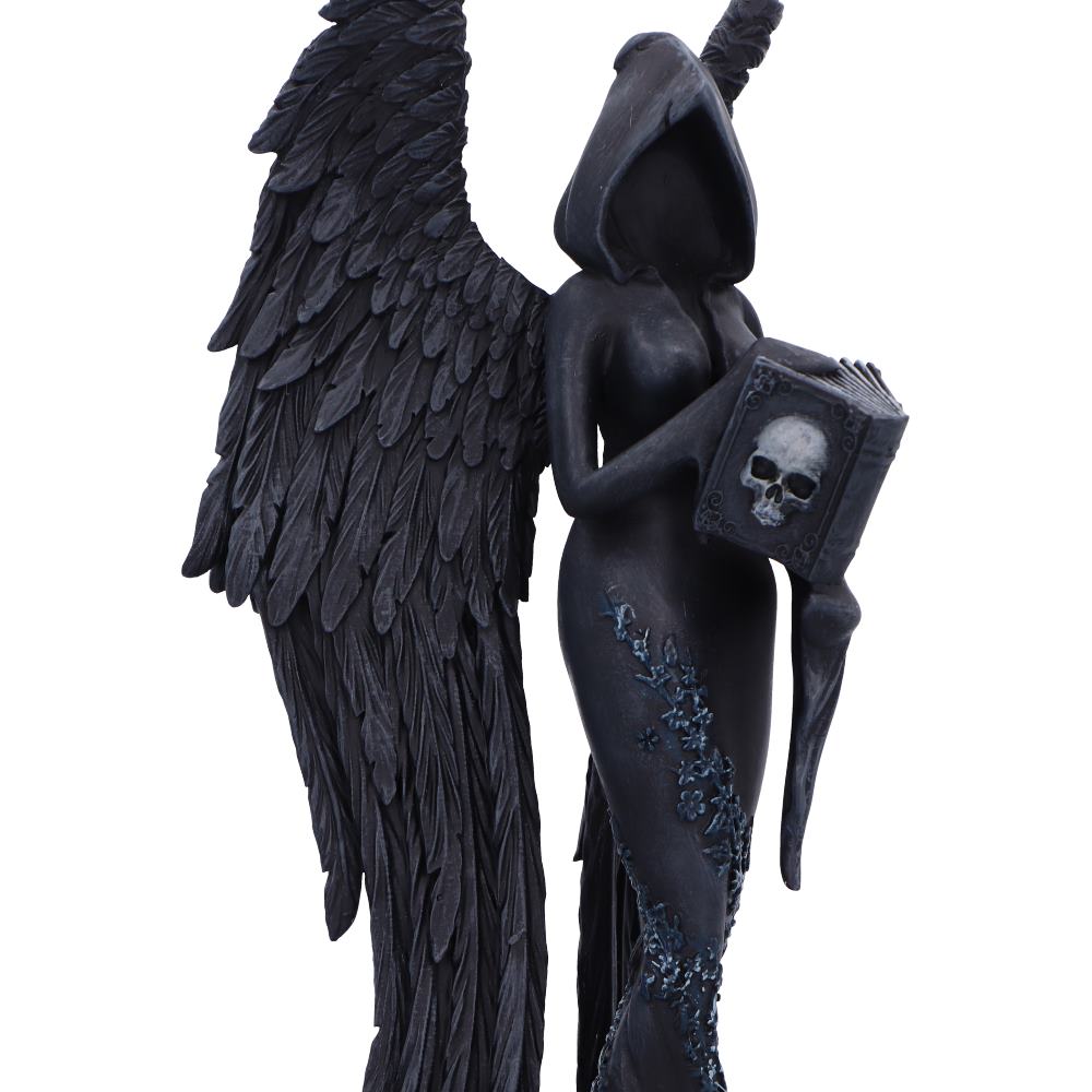 Femme Fatale Scholar – Gothic Engelsfigur mit Buch 21,9 cm Dekofigur Halloween