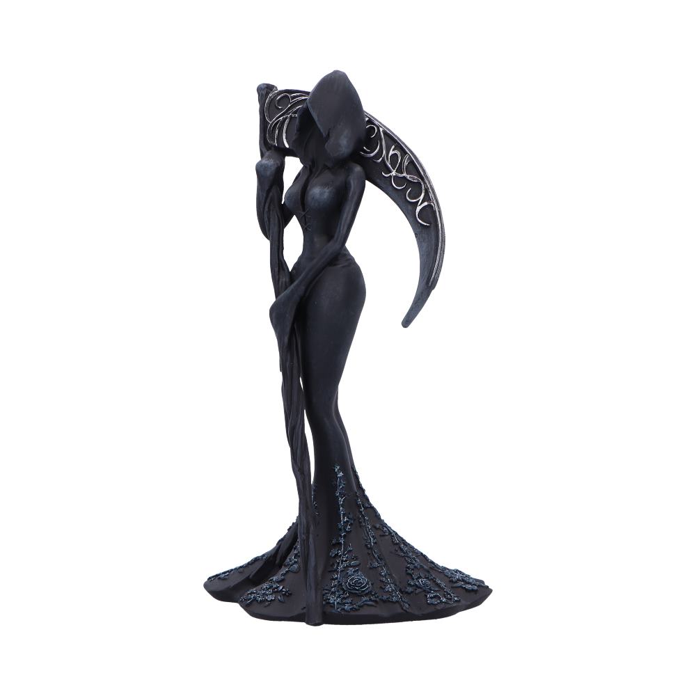 Femme Fatale Reaper – Gothic Figur mit Sense 20 cm Dekofigur Halloween