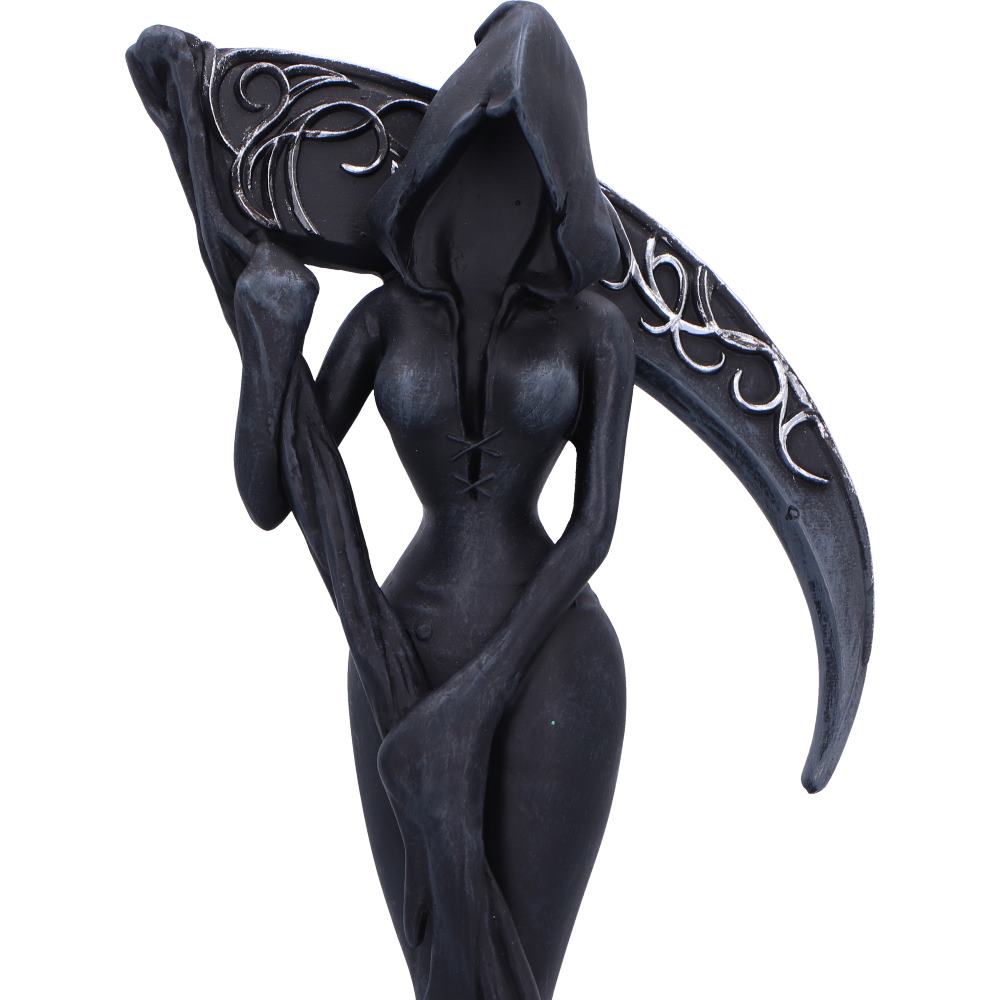 Femme Fatale Reaper – Gothic Figur mit Sense 20 cm Dekofigur Halloween