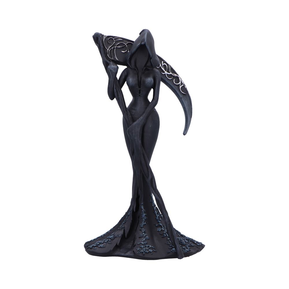 Femme Fatale Reaper – Gothic Figur mit Sense 20 cm Dekofigur Halloween