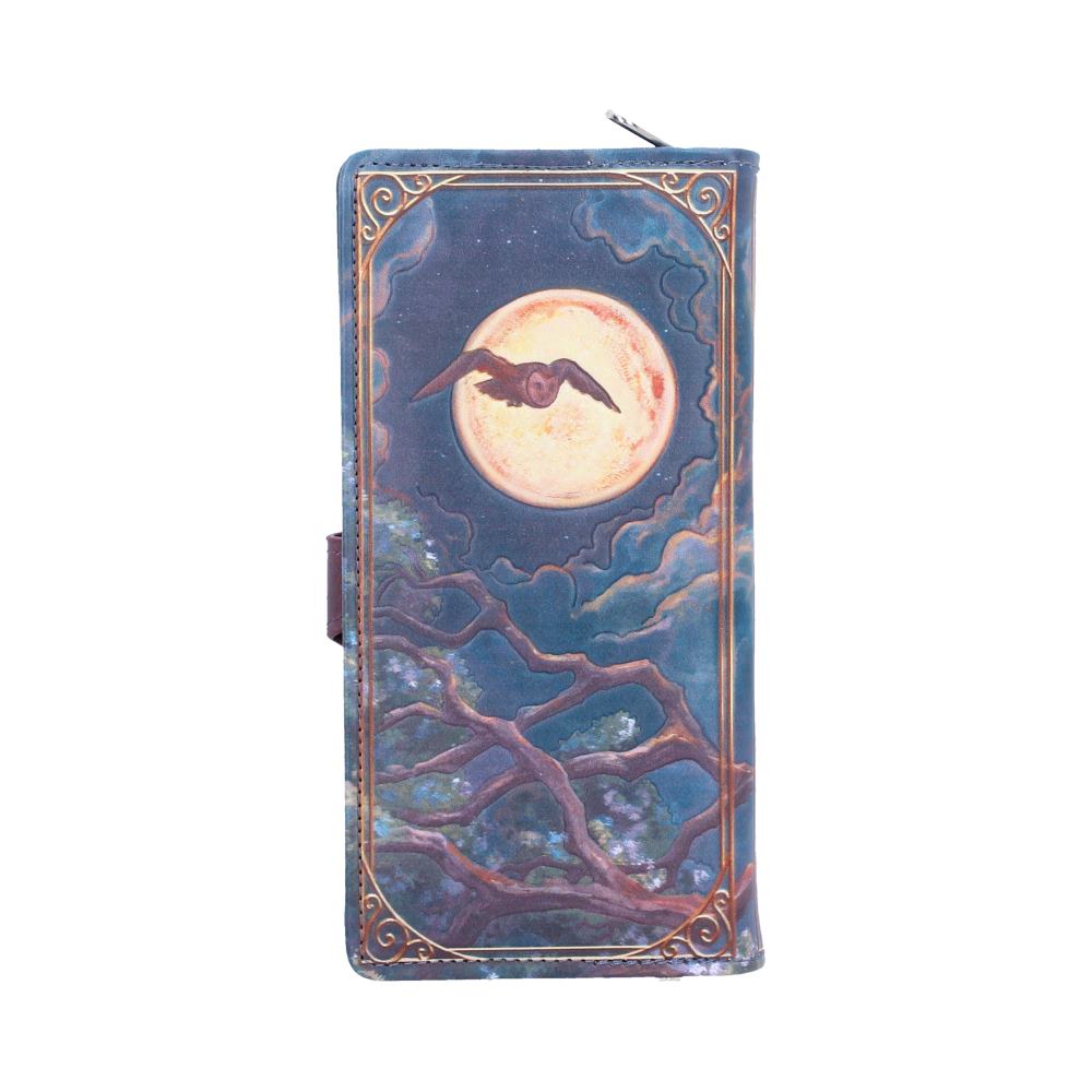 Mystische Geldbörse mit Fantasy Eulenmotiv und Ornamenten 3D Gothic