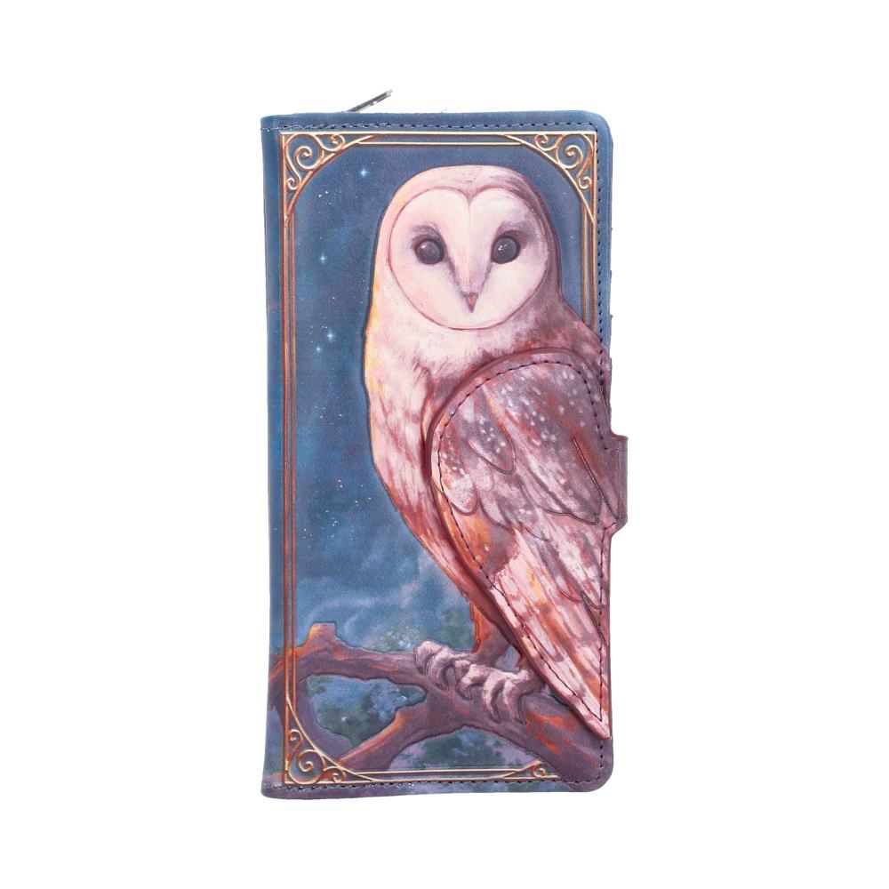 Mystische Geldbörse mit Fantasy Eulenmotiv und Ornamenten 3D Gothic