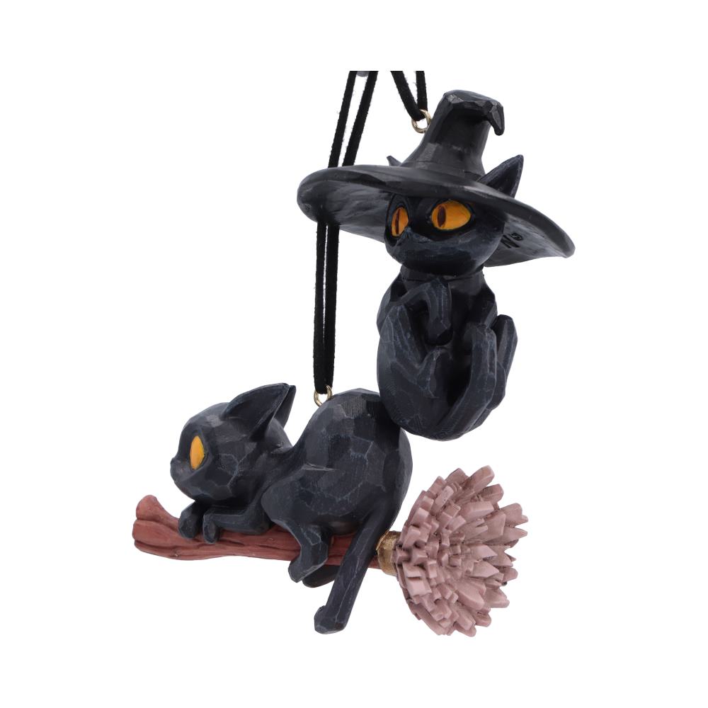 Curse and Claw Gothic Weihnachtsanhänger – 2 schwarze Katzen