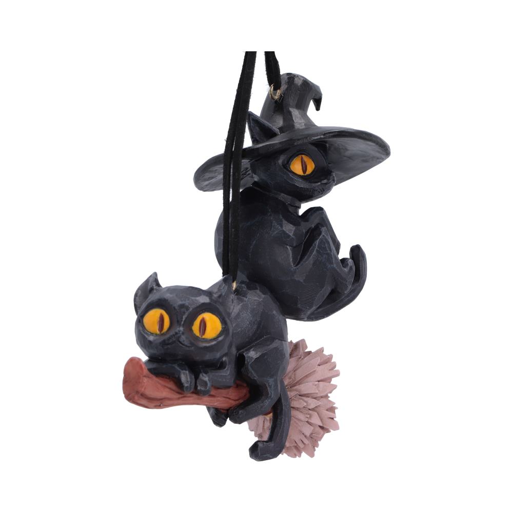 Curse and Claw Gothic Weihnachtsanhänger – 2 schwarze Katzen