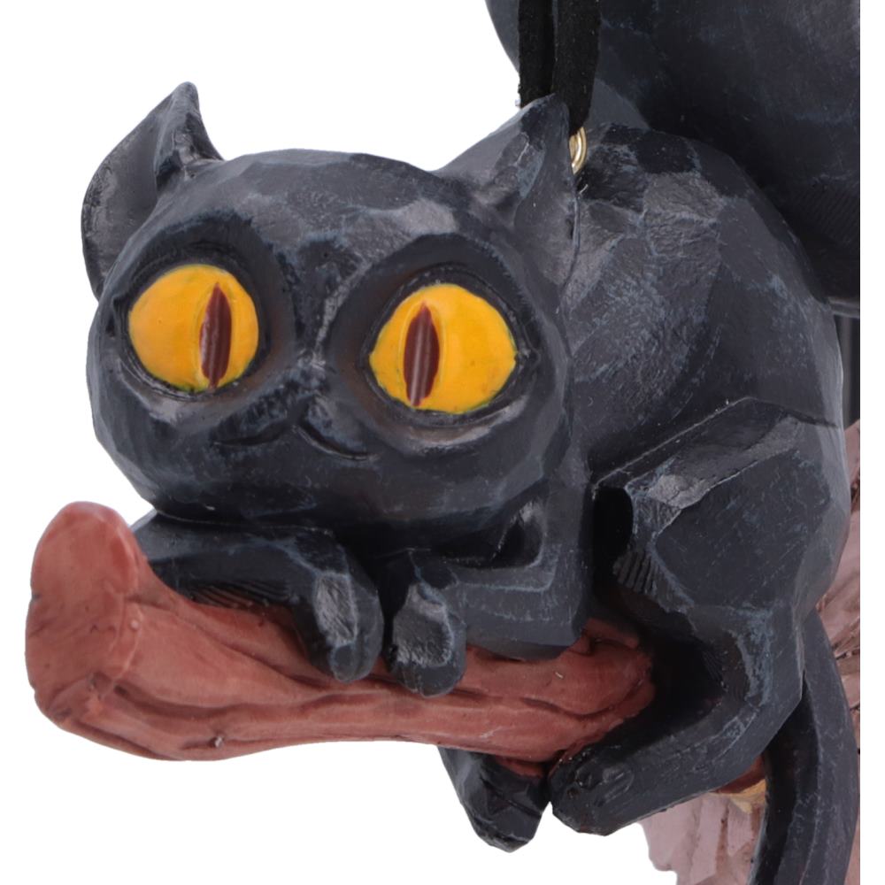 Curse and Claw Gothic Weihnachtsanhänger – 2 schwarze Katzen