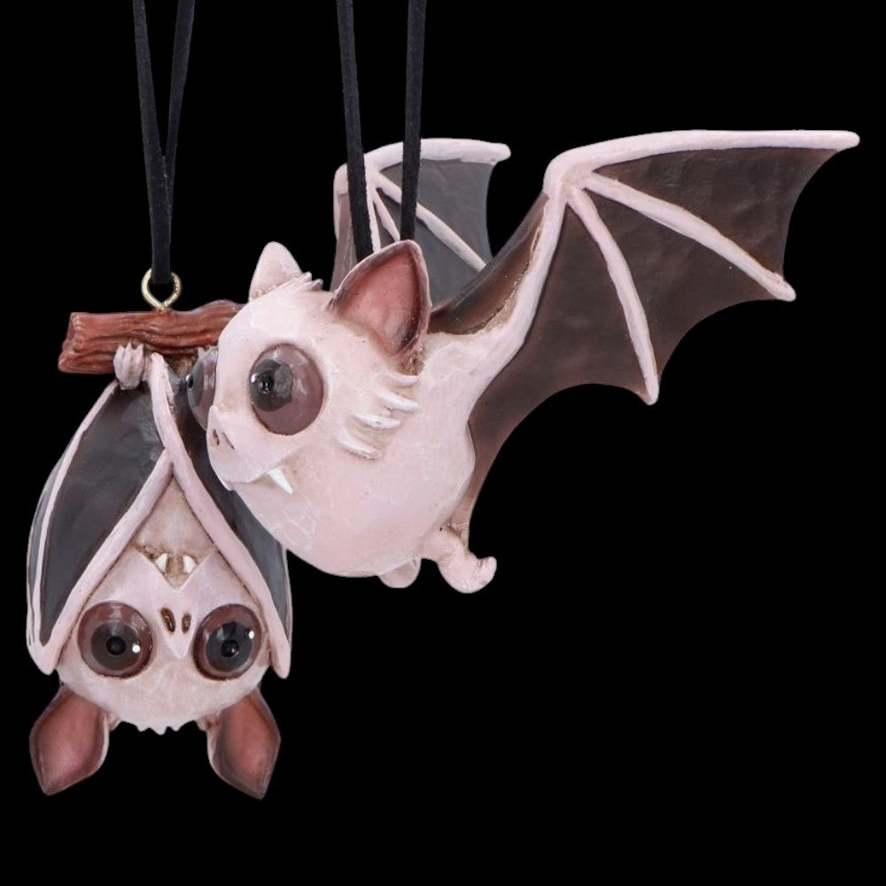 Sneak and Peak Fledermaus-Anhänger – Gothic Weihnachtsanhänger Bat