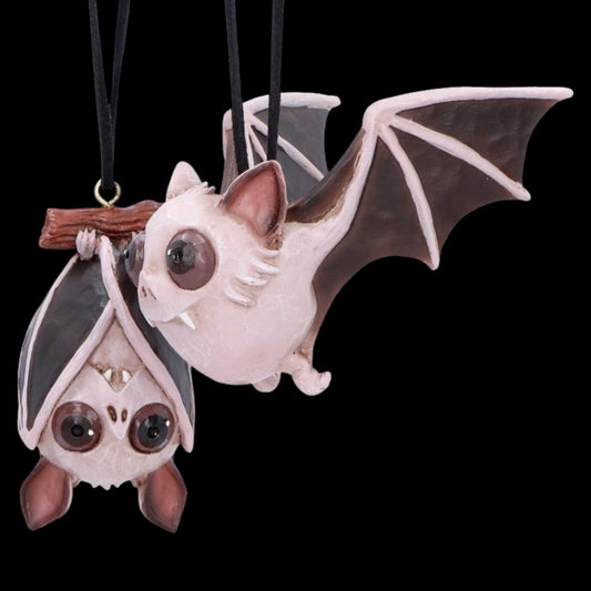 Sneak and Peak Fledermaus-Anhänger – Gothic Weihnachtsanhänger Bat
