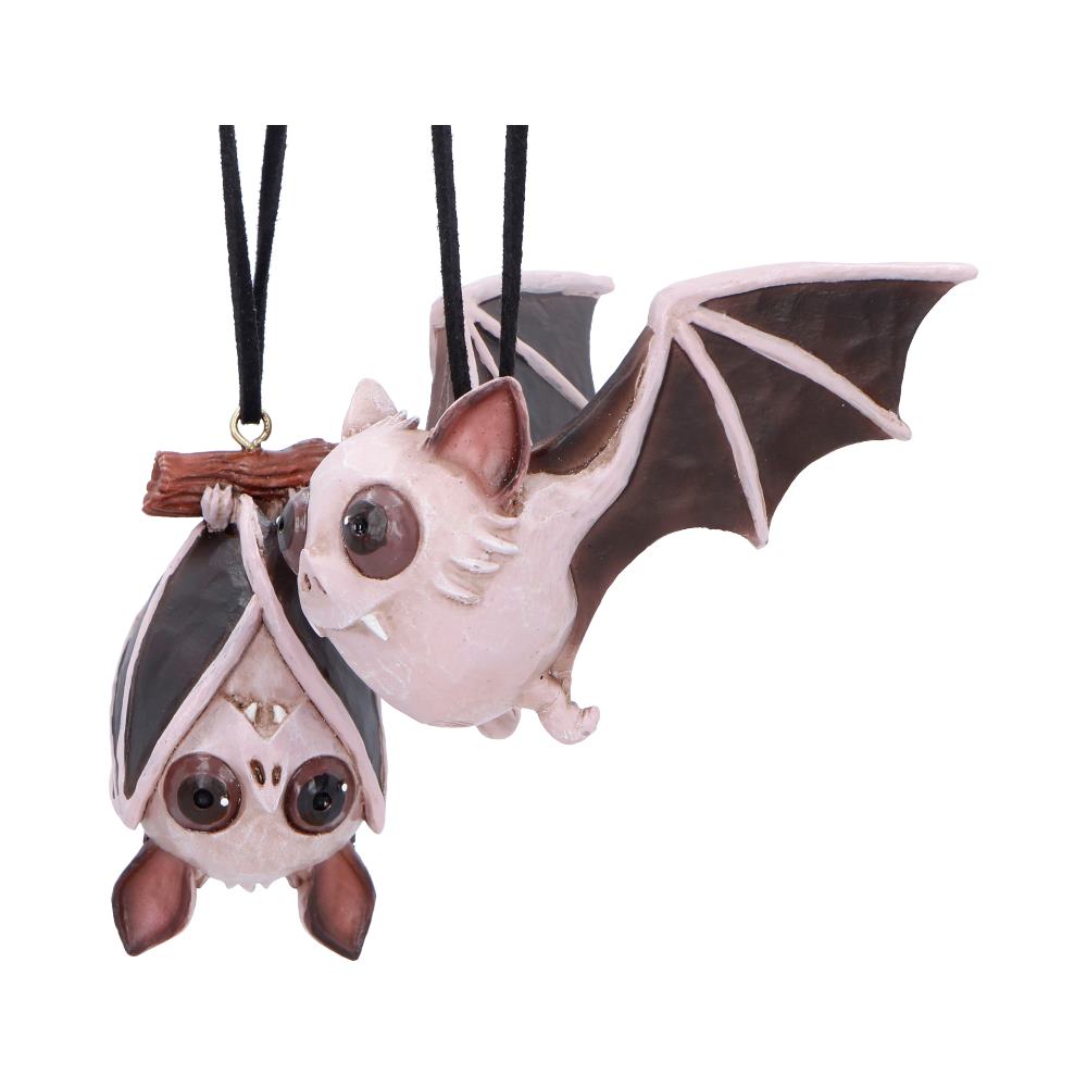 Sneak and Peak Fledermaus-Anhänger – Gothic Weihnachtsanhänger Bat