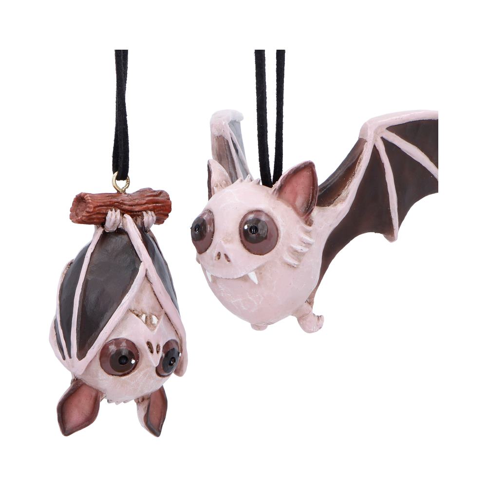 Sneak and Peak Fledermaus-Anhänger – Gothic Weihnachtsanhänger Bat