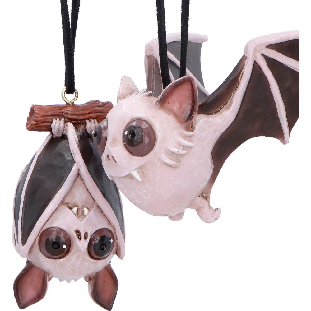 Sneak and Peak Fledermaus-Anhänger – Gothic Weihnachtsanhänger Bat