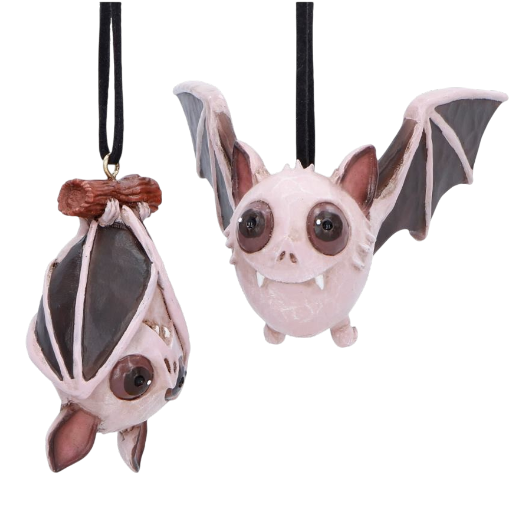 Sneak and Peak Fledermaus-Anhänger – Gothic Weihnachtsanhänger Bat