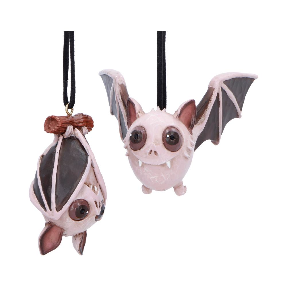 Sneak and Peak Fledermaus-Anhänger – Gothic Weihnachtsanhänger Bat