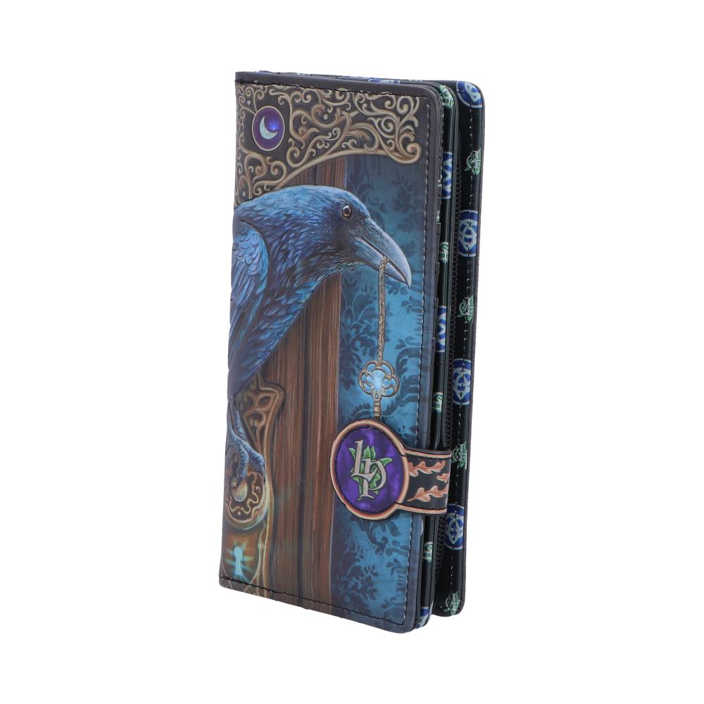 Gothic Geldbörse mit nostalgischem Rabenmotiv Fantasy "Loki Embossed"