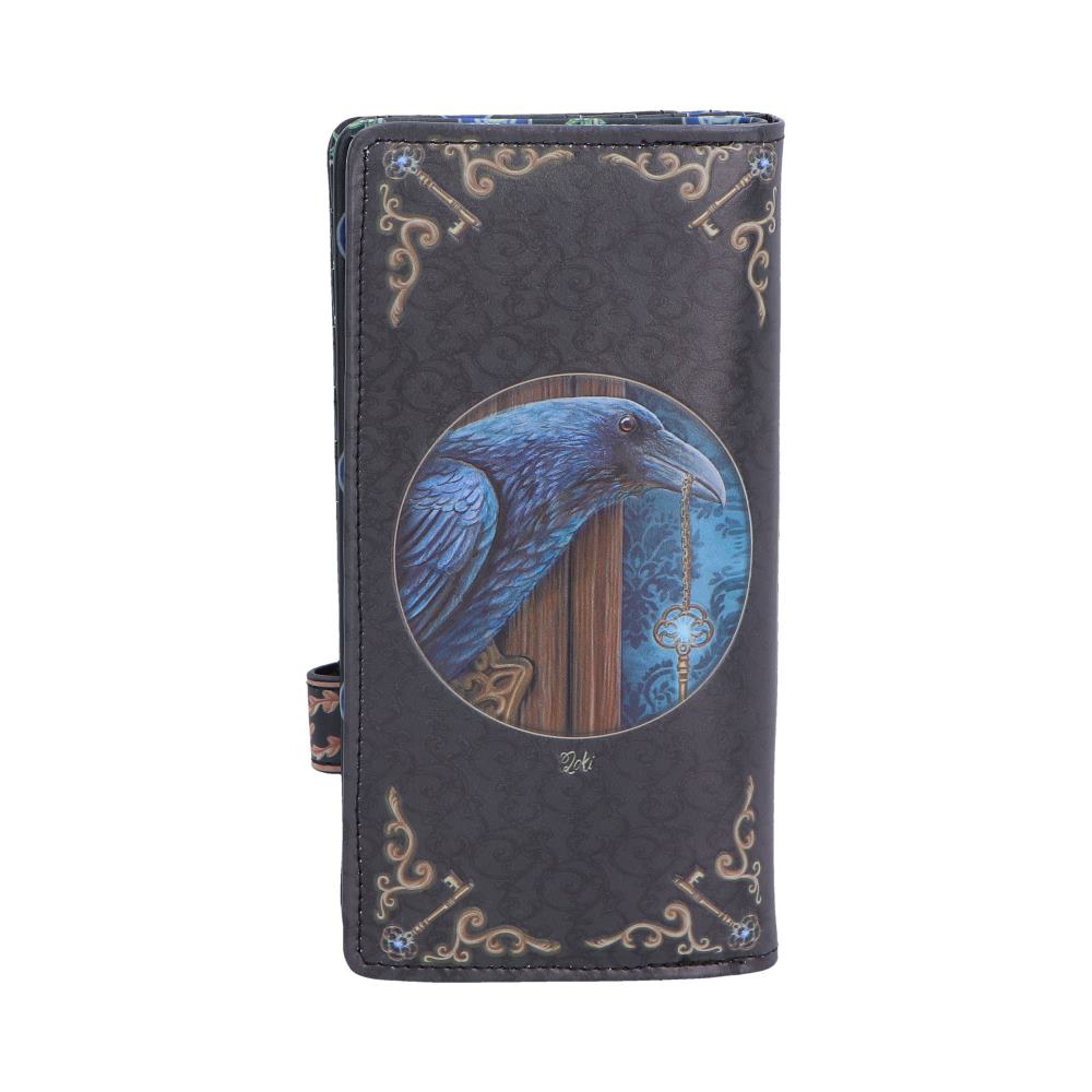 Gothic Geldbörse mit nostalgischem Rabenmotiv Fantasy "Loki Embossed"
