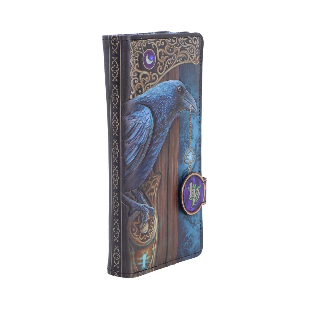 Gothic Geldbörse mit nostalgischem Rabenmotiv Fantasy "Loki Embossed"