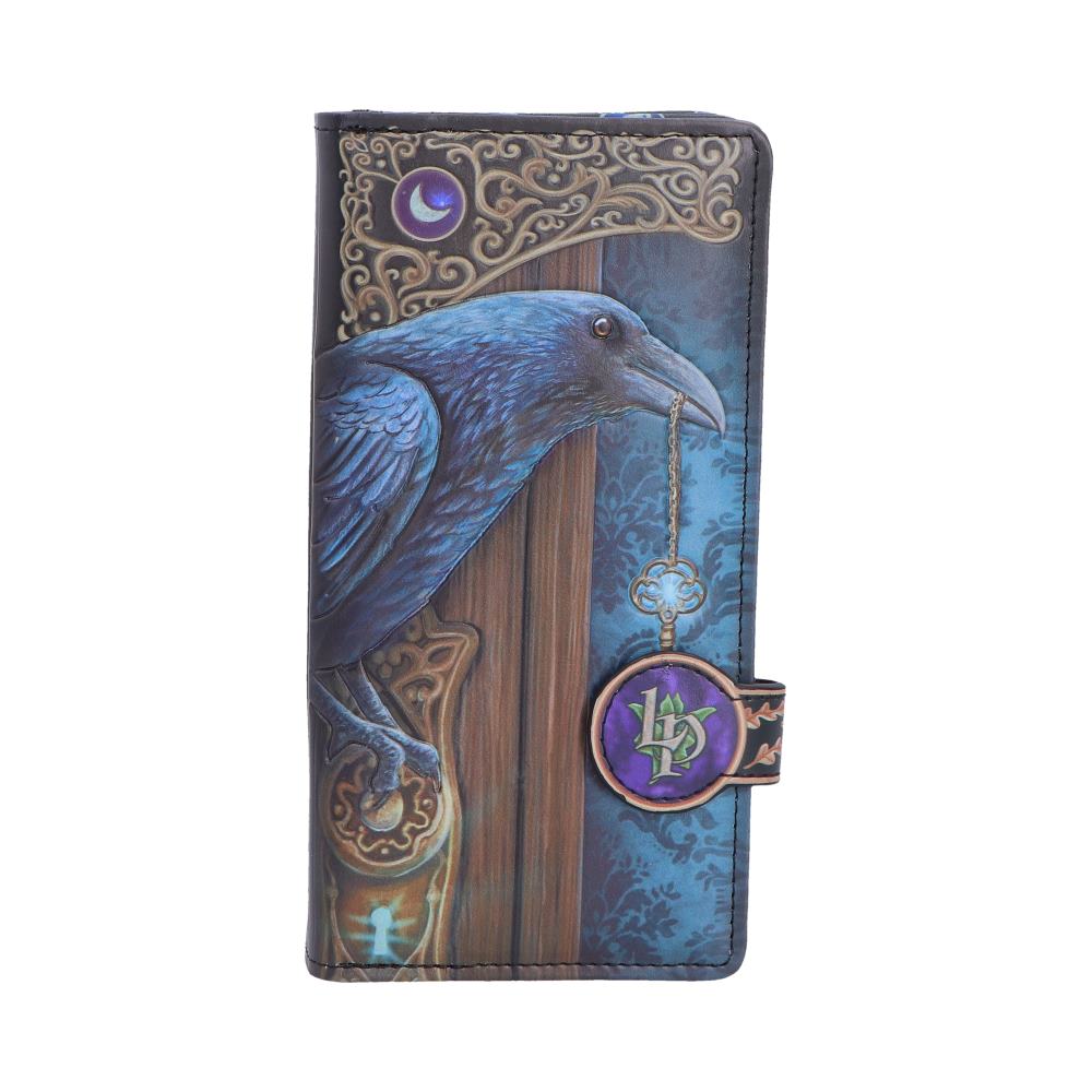 Gothic Geldbörse mit nostalgischem Rabenmotiv Fantasy "Loki Embossed"