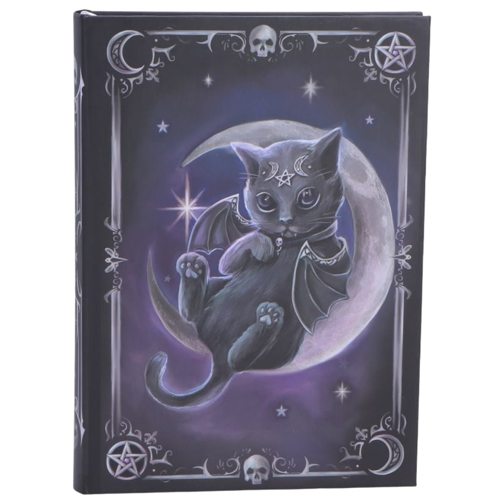 Cult Cuties Malpuss Journal – Gothic Notizbuch mit Mondmotiv