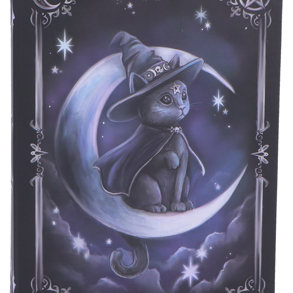 Cult Cuties Purrah Journal – Gothic A5-Notizbuch mit Mondmotiv