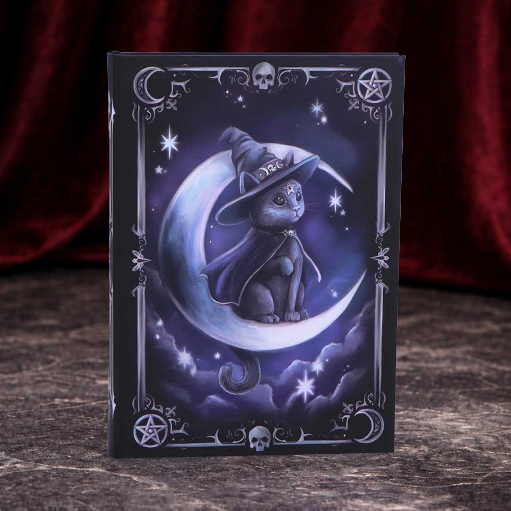 Cult Cuties Purrah Journal – Gothic A5-Notizbuch mit Mondmotiv