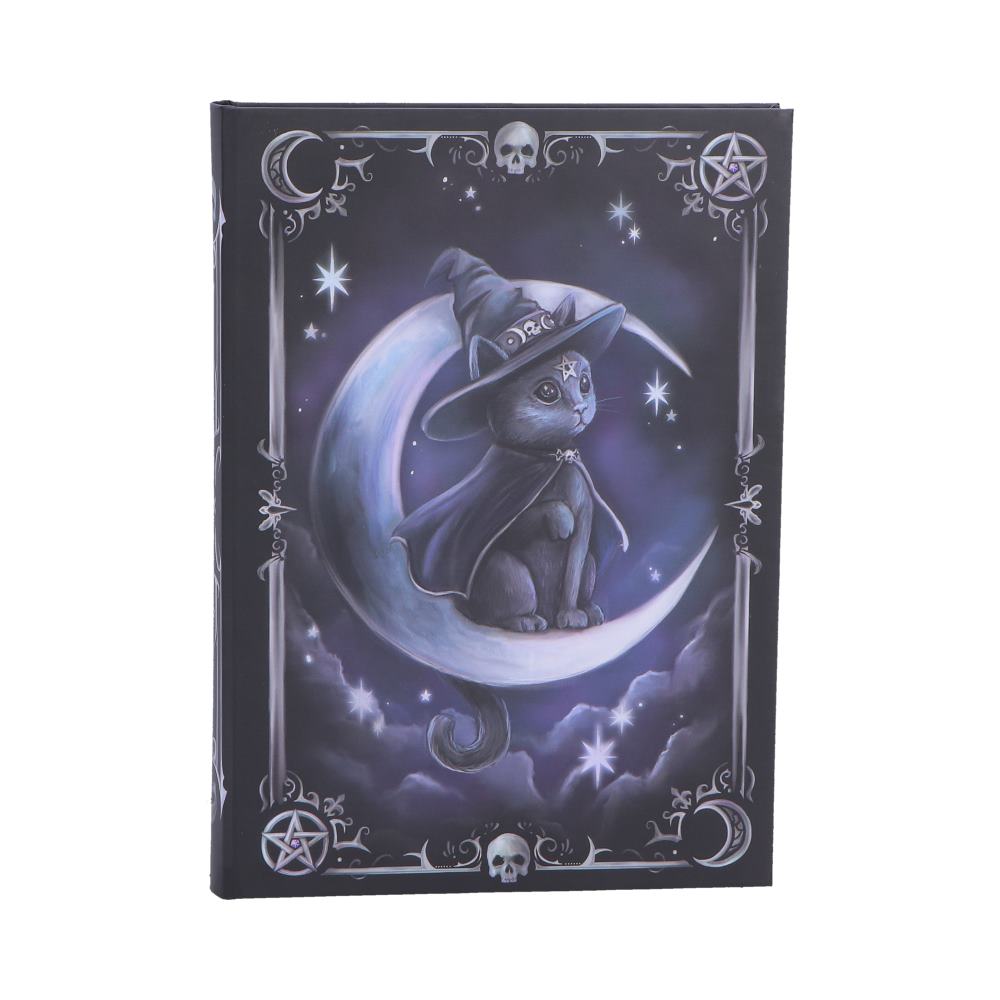 Cult Cuties Purrah Journal – Gothic A5-Notizbuch mit Mondmotiv