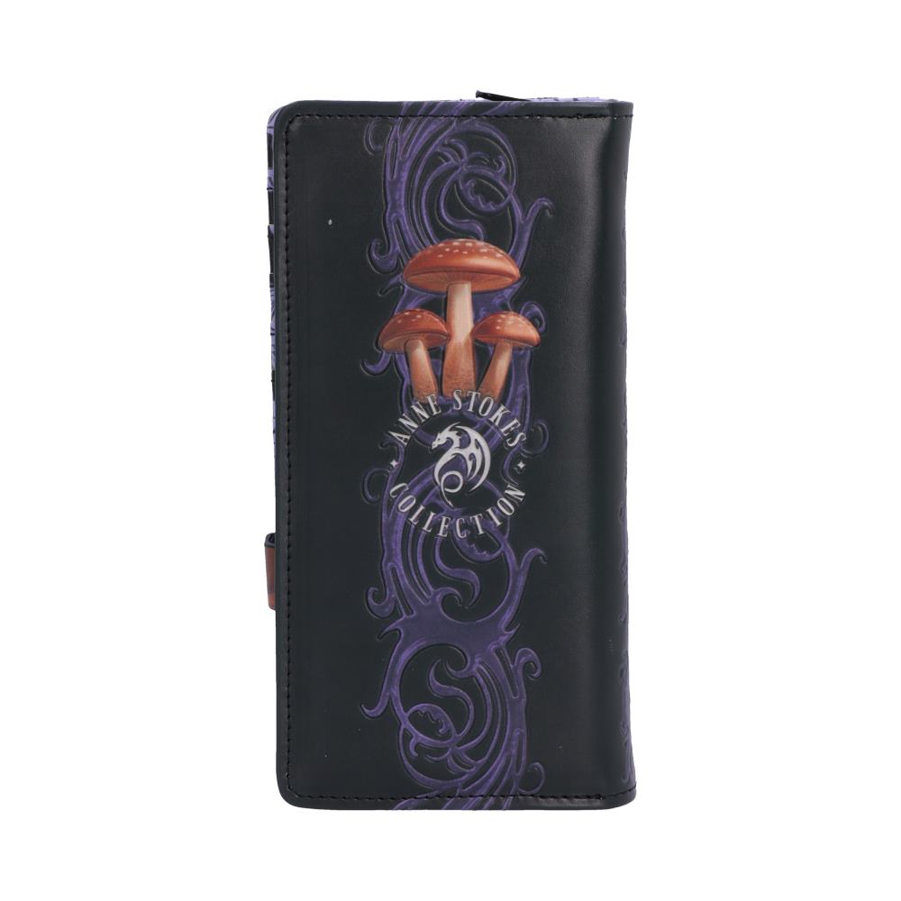 Anne Stokes Geldbörse Pilz Fantasy Drachenmotiv Gothic "Mushroom Dragon" 18,5 cm