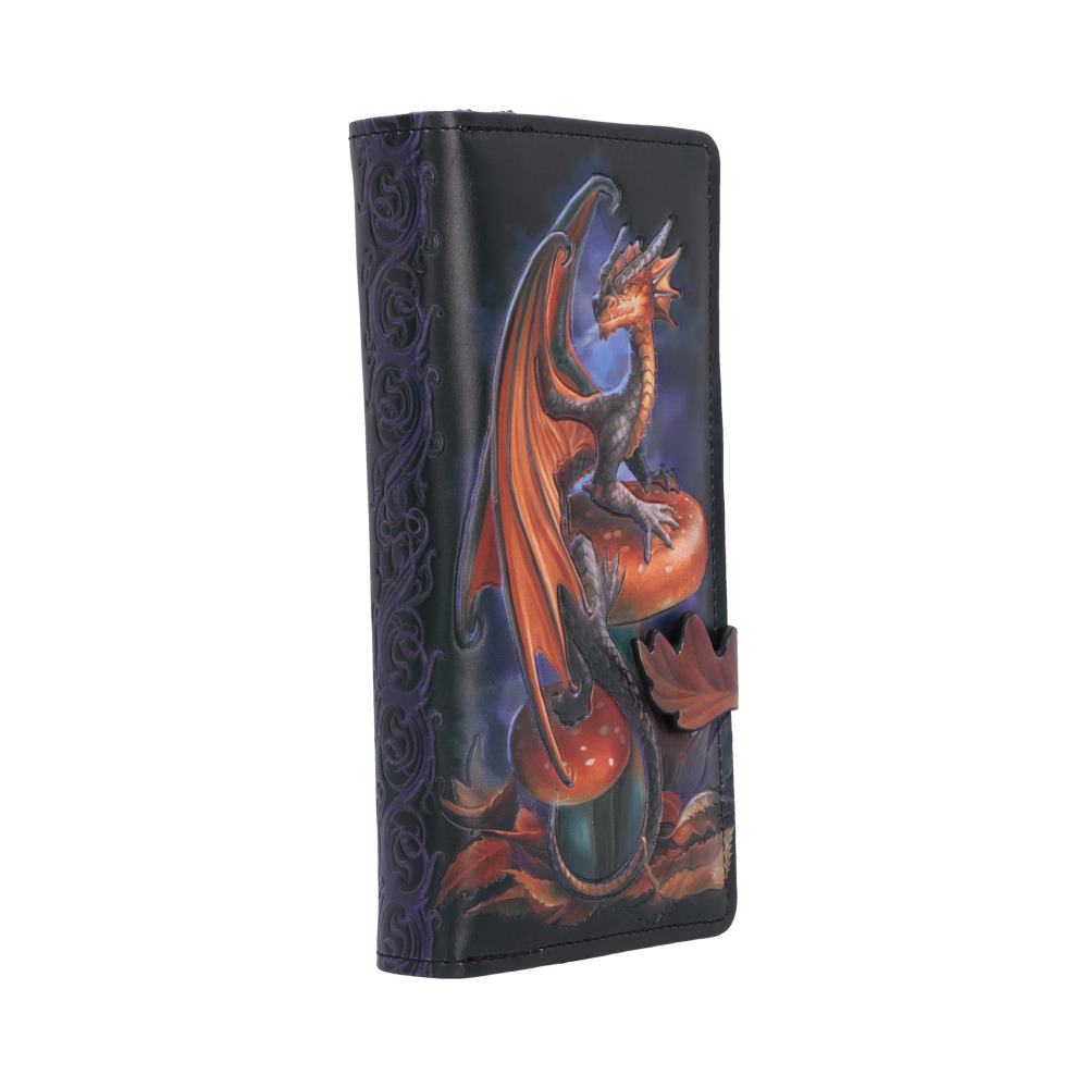 Anne Stokes Geldbörse Pilz Fantasy Drachenmotiv Gothic "Mushroom Dragon" 18,5 cm