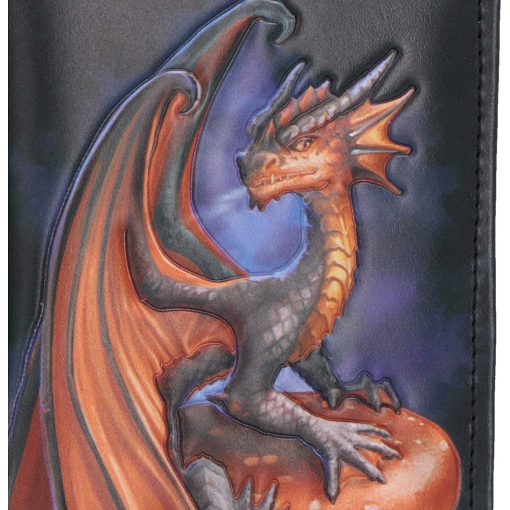 Anne Stokes Geldbörse Pilz Fantasy Drachenmotiv Gothic "Mushroom Dragon" 18,5 cm