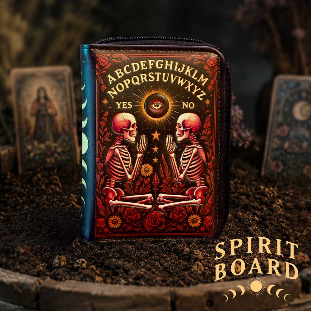 Spirit Board Bloom – Geprägte Gothic Geldbörse 14,8 cm