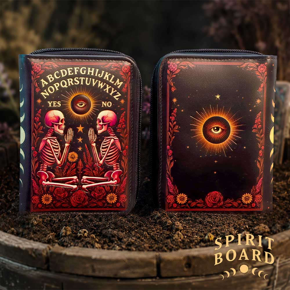 Spirit Board Bloom – Geprägte Gothic Geldbörse 14,8 cm