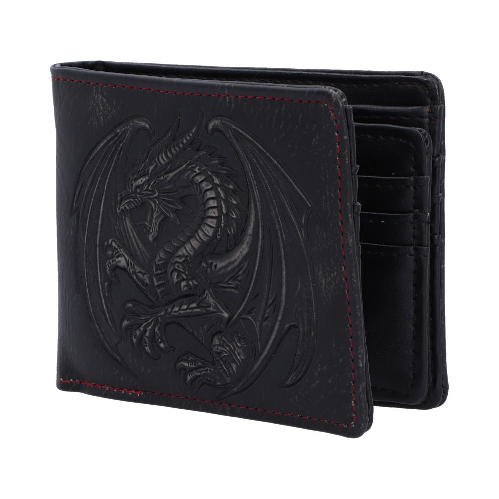 Obsidian Dragon – Herren-Kartenetui mit Drache Relief 9,5 cm Gothic