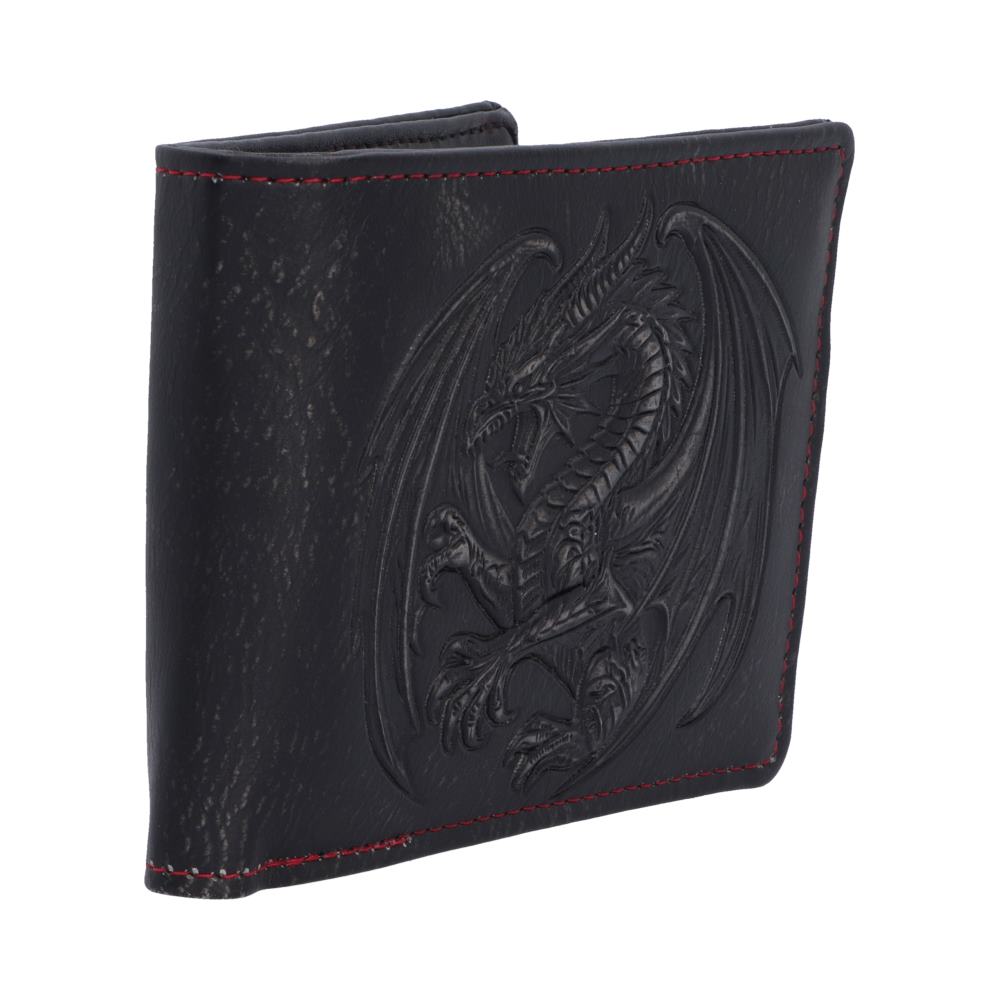 Obsidian Dragon – Herren-Kartenetui mit Drache Relief 9,5 cm Gothic