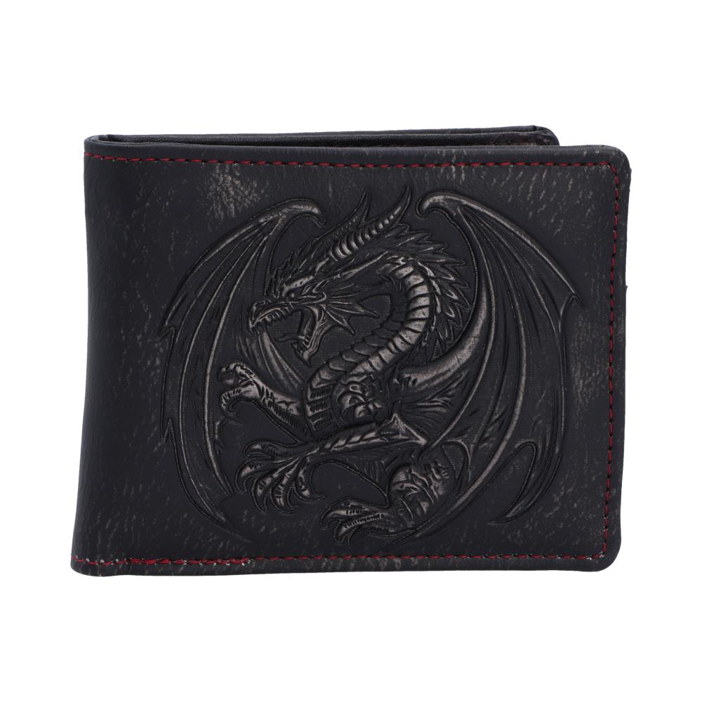 Obsidian Dragon – Herren-Kartenetui mit Drache Relief 9,5 cm Gothic