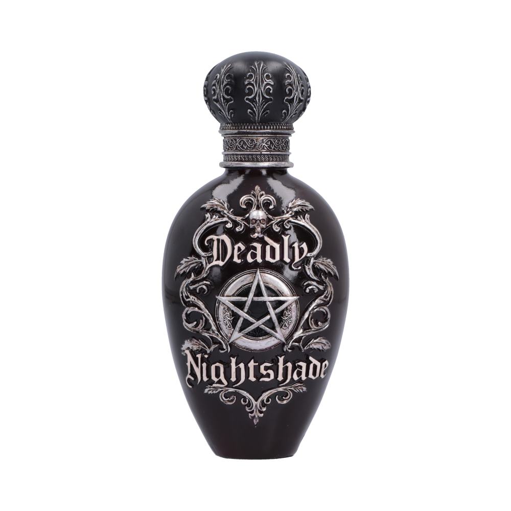 Deadly Nightshade Bottle – Gothic Dekofigur 15,6 cm Giftflasche Hexe mit Pentagramm